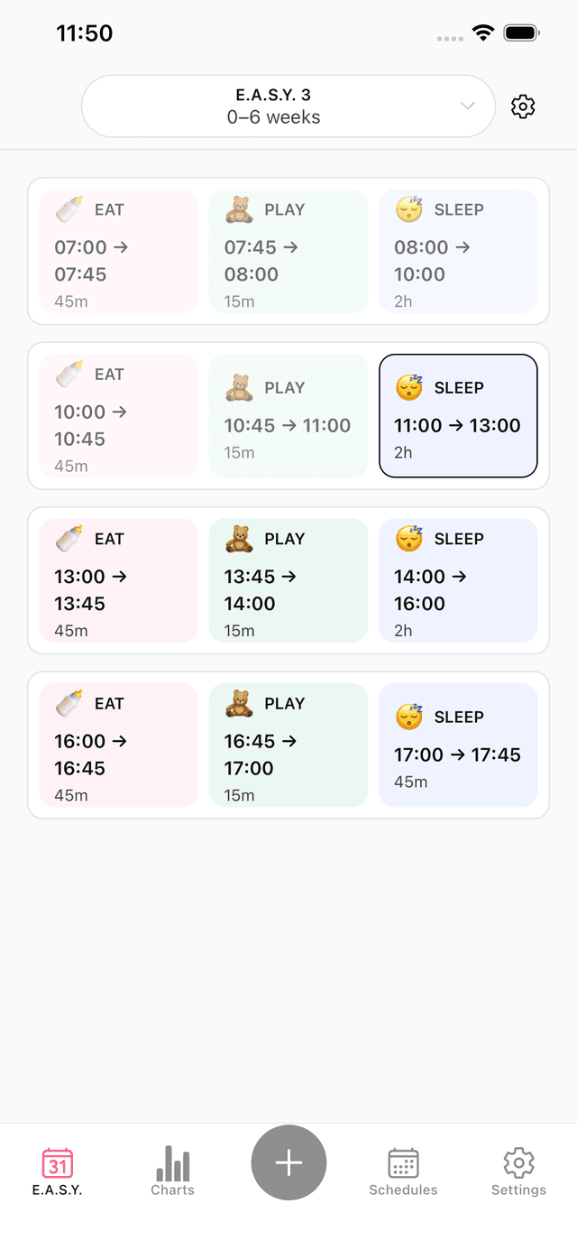 BabyEase app screenshot 2